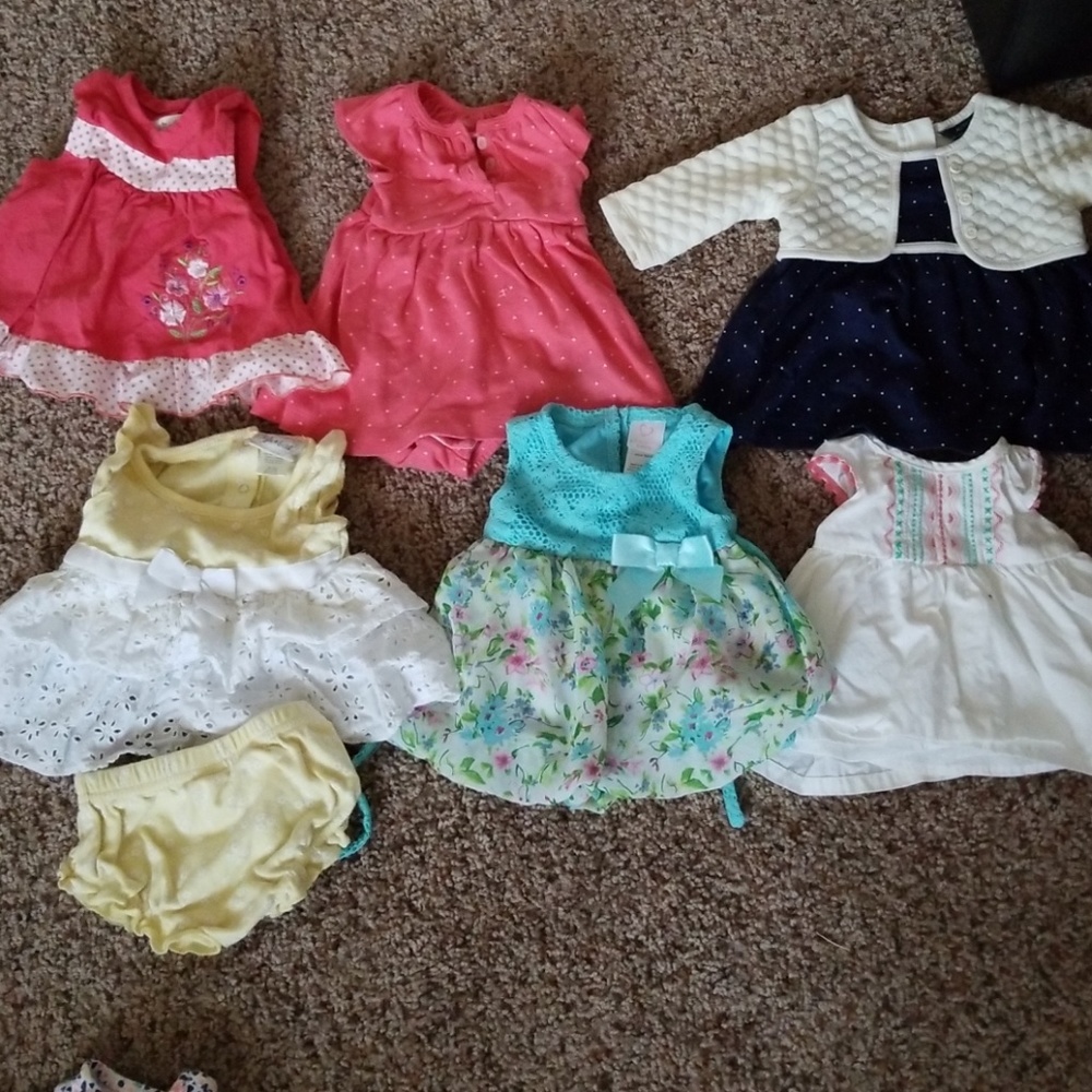 6 dresses 3-6 months